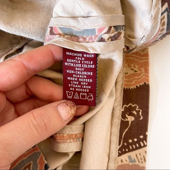 Vintage 90s Y2K Paisley Corduroy Blazer Size 14 - Picture 9 of 9